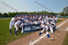 Baseball vs Babson  Wheaton College Baseball players celebrate their victory over Babson to win the NEWMAC Championship for the third year in a row. - (Photo by Keith Nordstrom) : Wheaton, baseball, NEWMAC